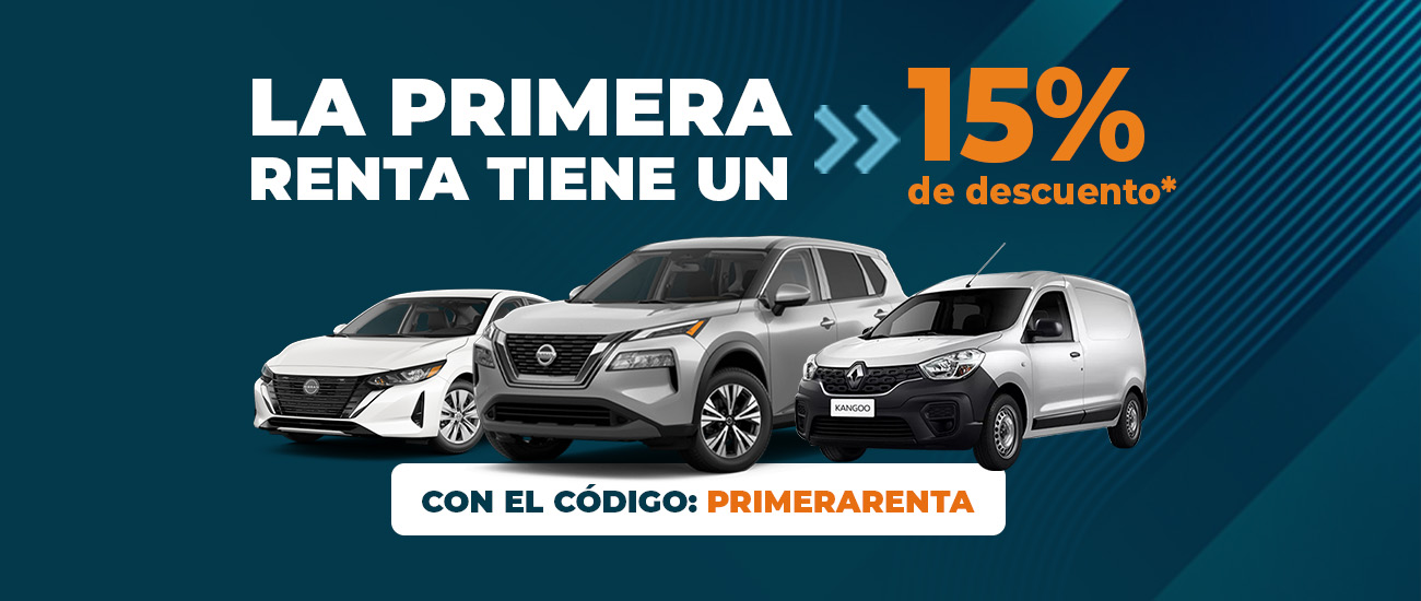 La primera renta tiene un 15% de descuento